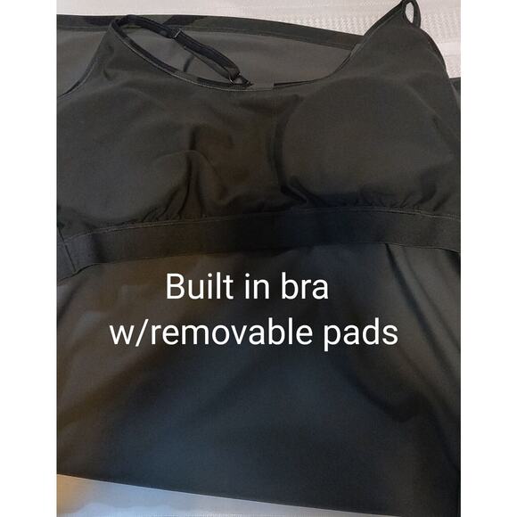 Old Navy Camouflage Dress Sz XL TALL Powersoft OLIVE GREEN Built-in Bra Stretchy - Picture 12 of 13